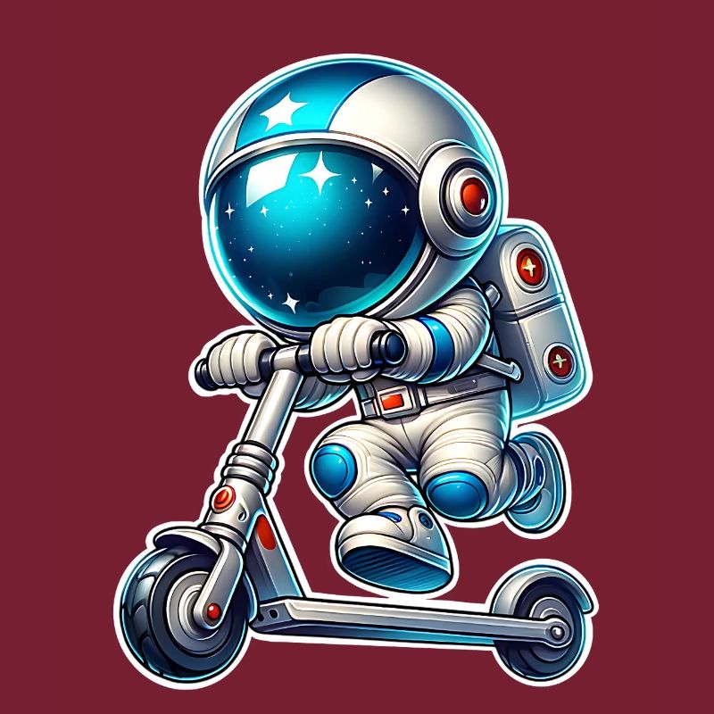 E-Scooter E-Roller Astronaut Scooter