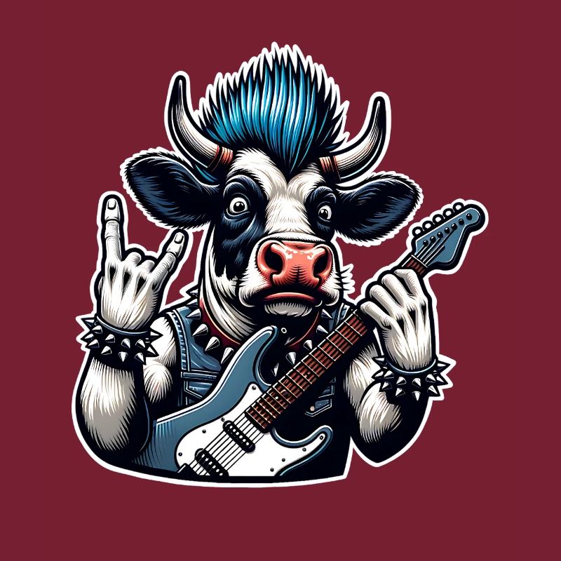 Kuh Guitariste de Rock and Roll