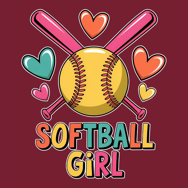 Softball Girl Mädchen Lustiges Softball Geschenk