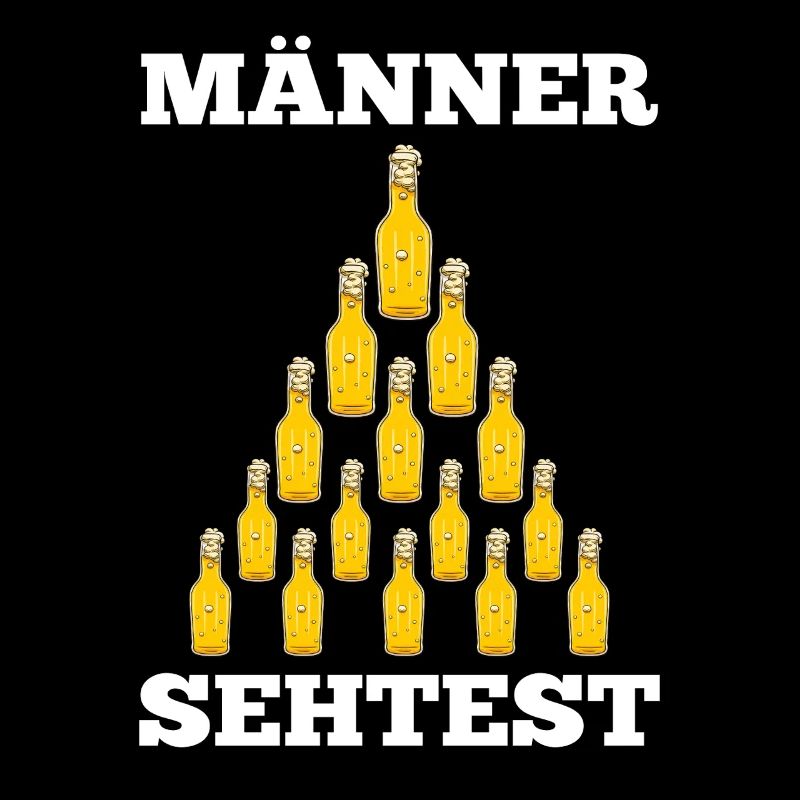 Bier Pyramide Männer Sehtest Bier Spruch