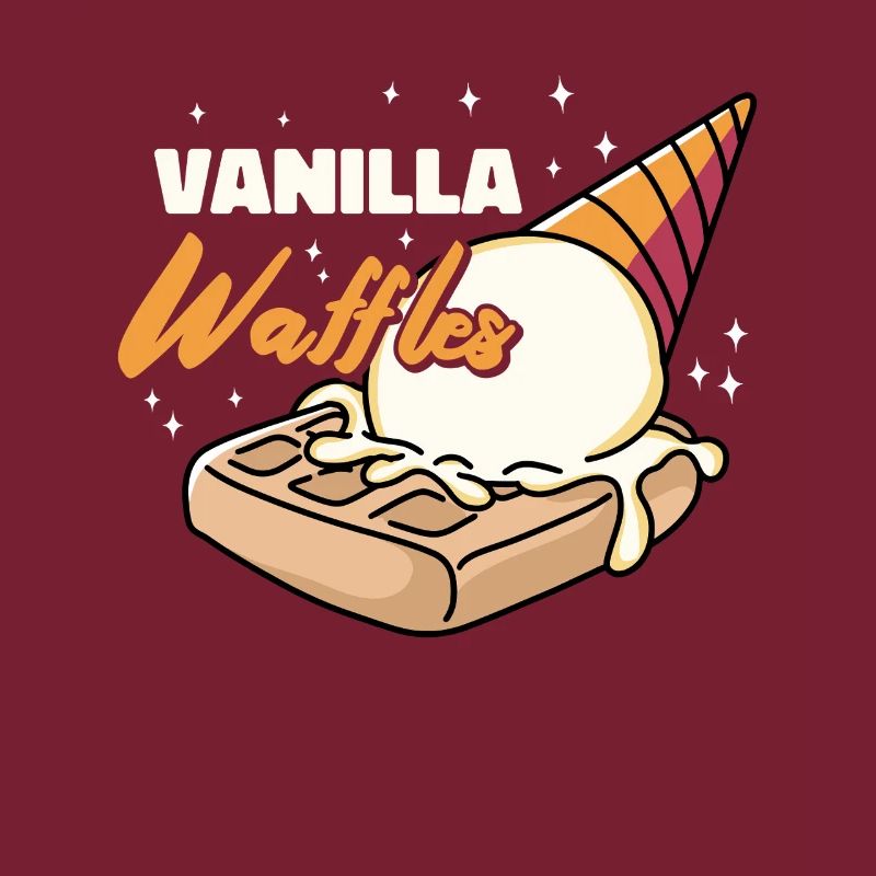 Vanilla Waffles Syrup Breakfast Waffles