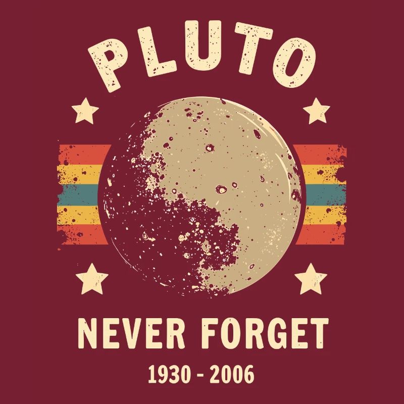 Pluto Never Forget – Retro Space