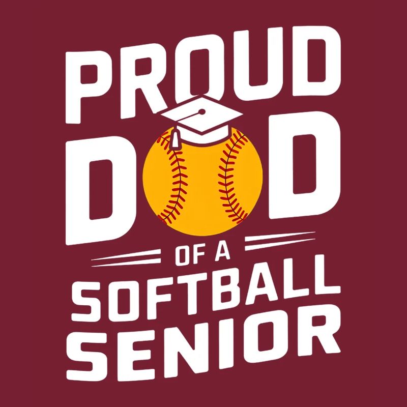 Stolzer Softball Papa Abitur Absolvent