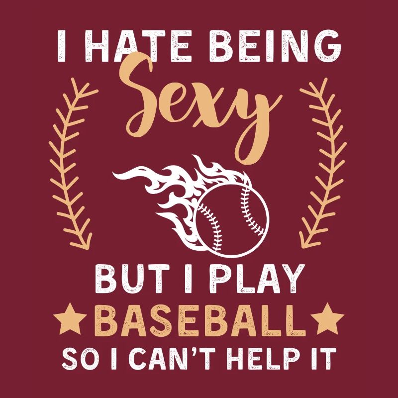 Baseball Spruch Baseballteam Design