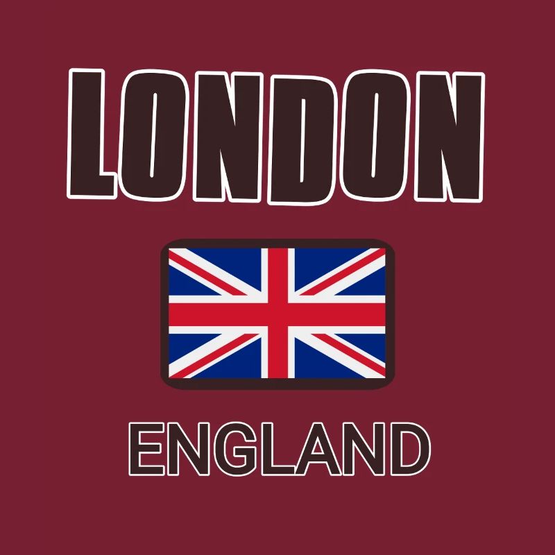 Londres, Angleterre, avec drapeau de l’Angleterre