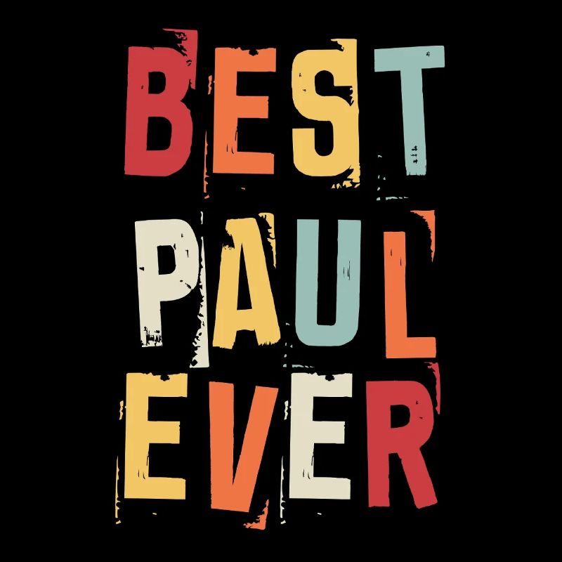 Bester Paul Ever Retro Vorname Text Spruch