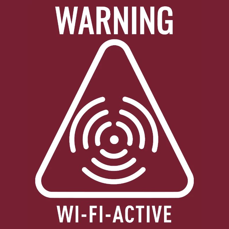WiFi Active Warning Triangle
