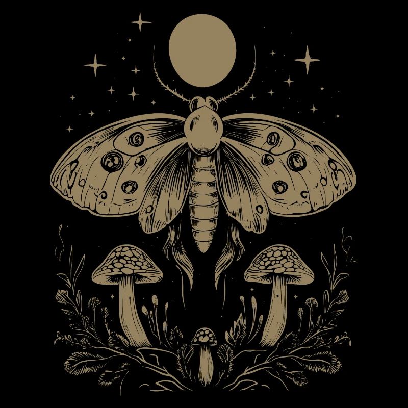 Moth Fairycore Goth Grunge