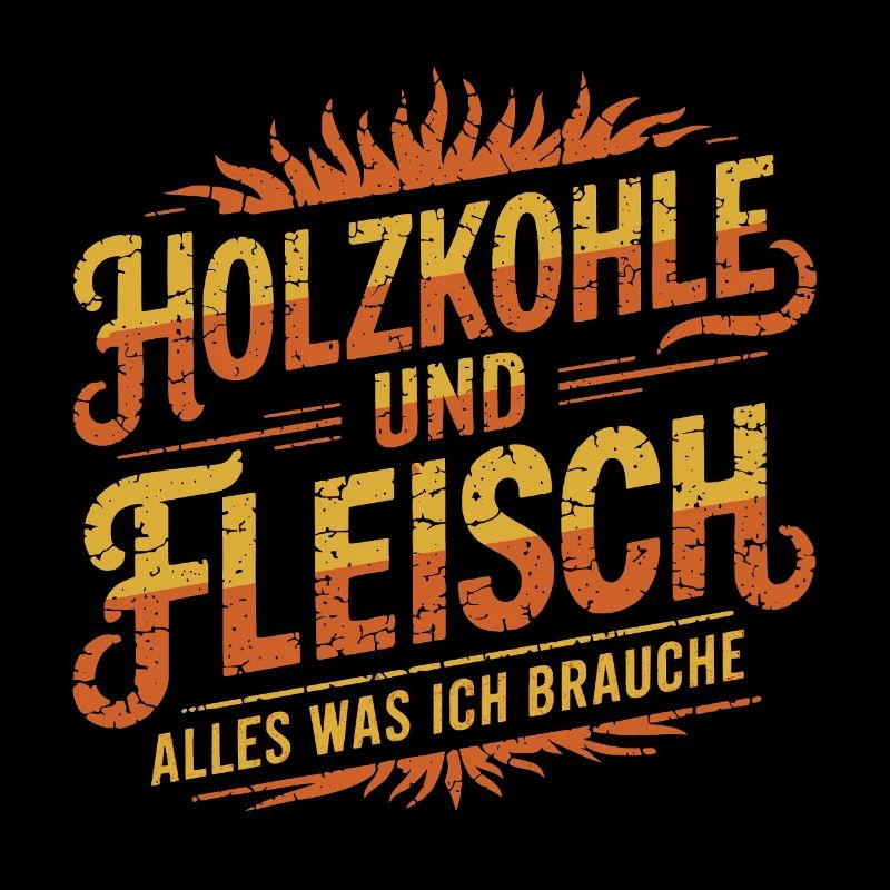 Holzkohle und Fleisch Grill BBQ