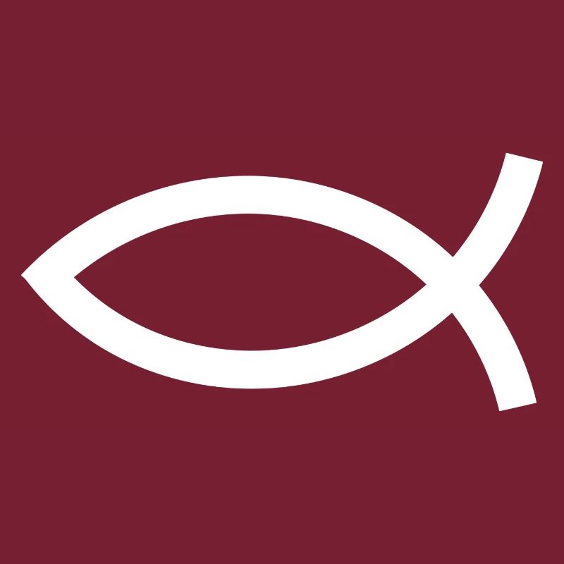 Jesus fish white Ichthys fish fish