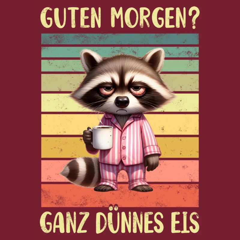Waschbär Morgenmuffel