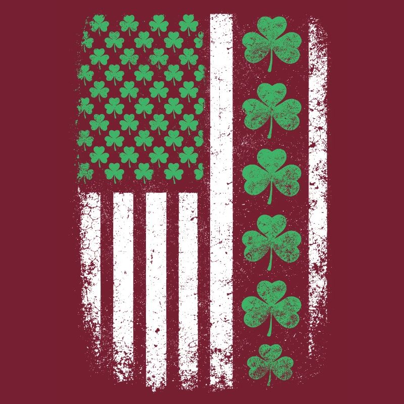 Drapeau américain du Trèfle Saint-Patrick