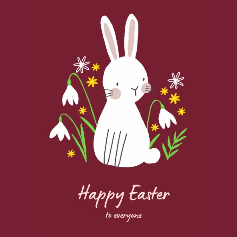 Happy Easter Cute bunny