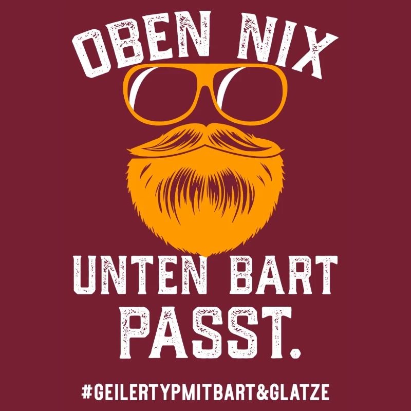 Geiler Typ Mit Bart Und Glatze Bartträger Vollbart