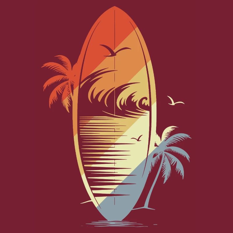 Surfboard Vintage Graphic