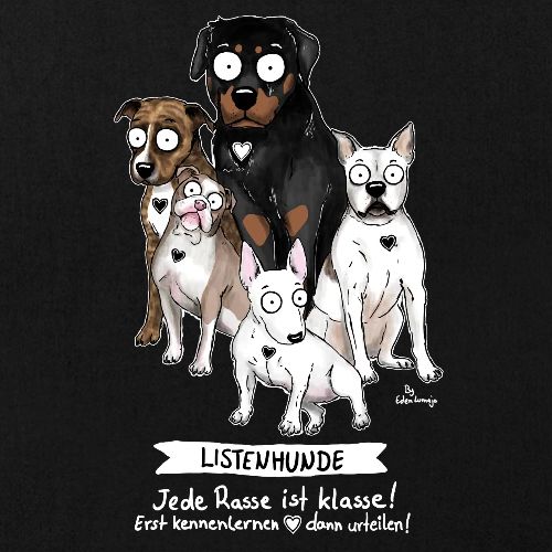 Listenhunde - Stanley/Stella Bio-Stoffbeutel