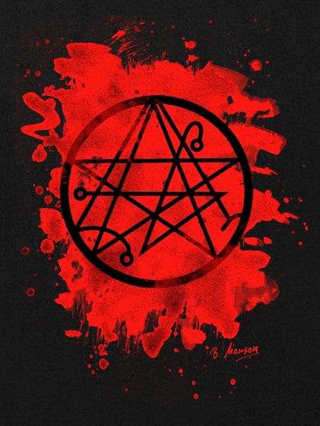 Necronomicon bleached - red