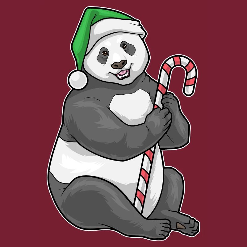 Panda Canne de Noël