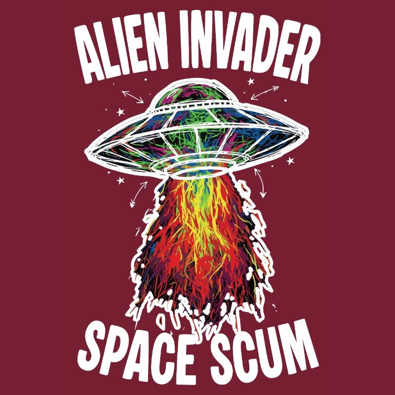 OVNI Alien Invader Space Scum Scribble