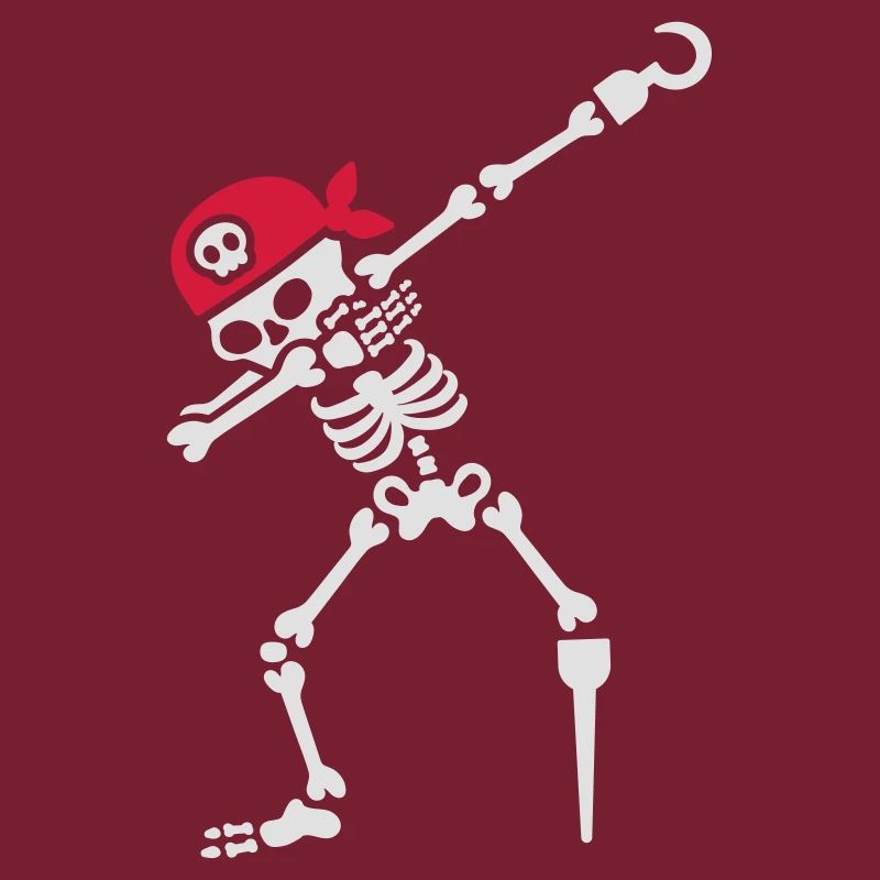 Dab / dabbing skeleton pirate