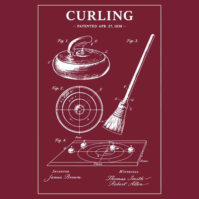 Illustrations de plans de curling