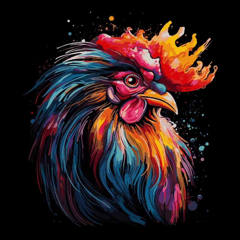 A proud rooster
