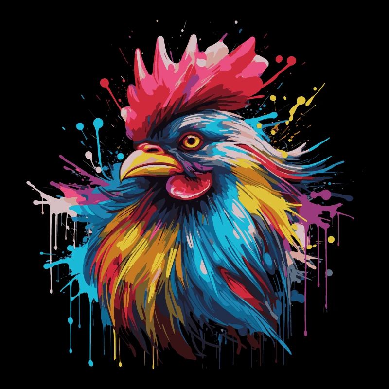 A proud rooster
