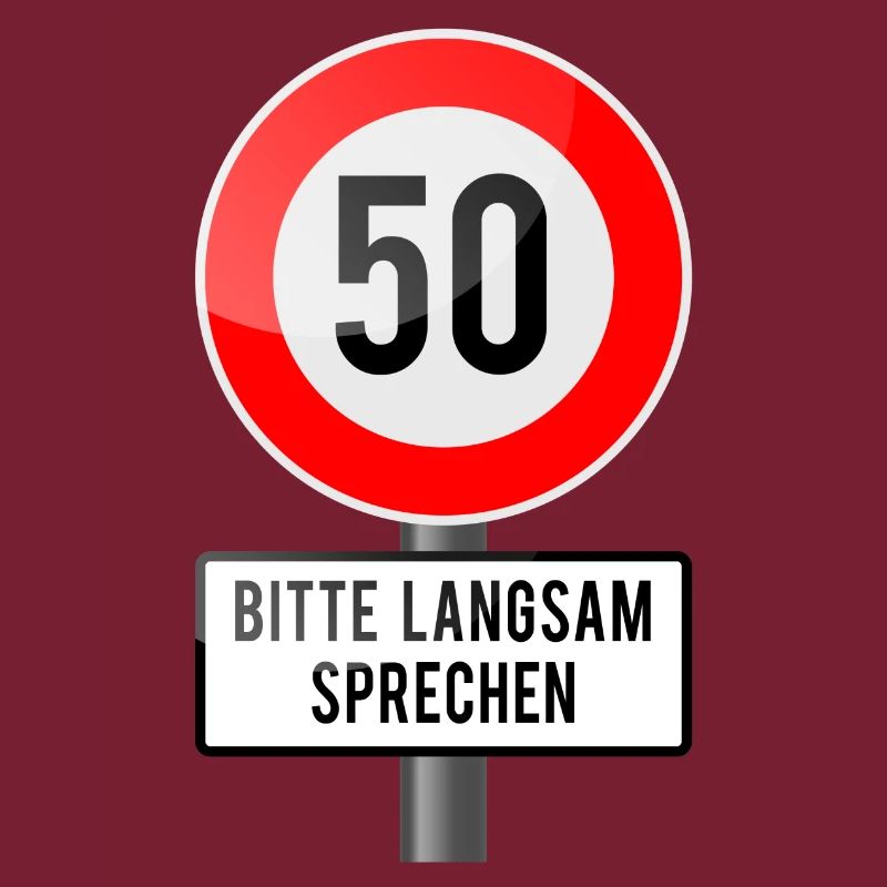 50 Jahre Schild langsam