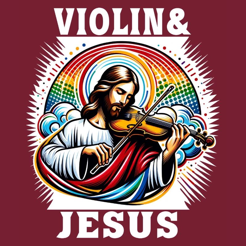 Conception musicale pour violon et Jésus Christ