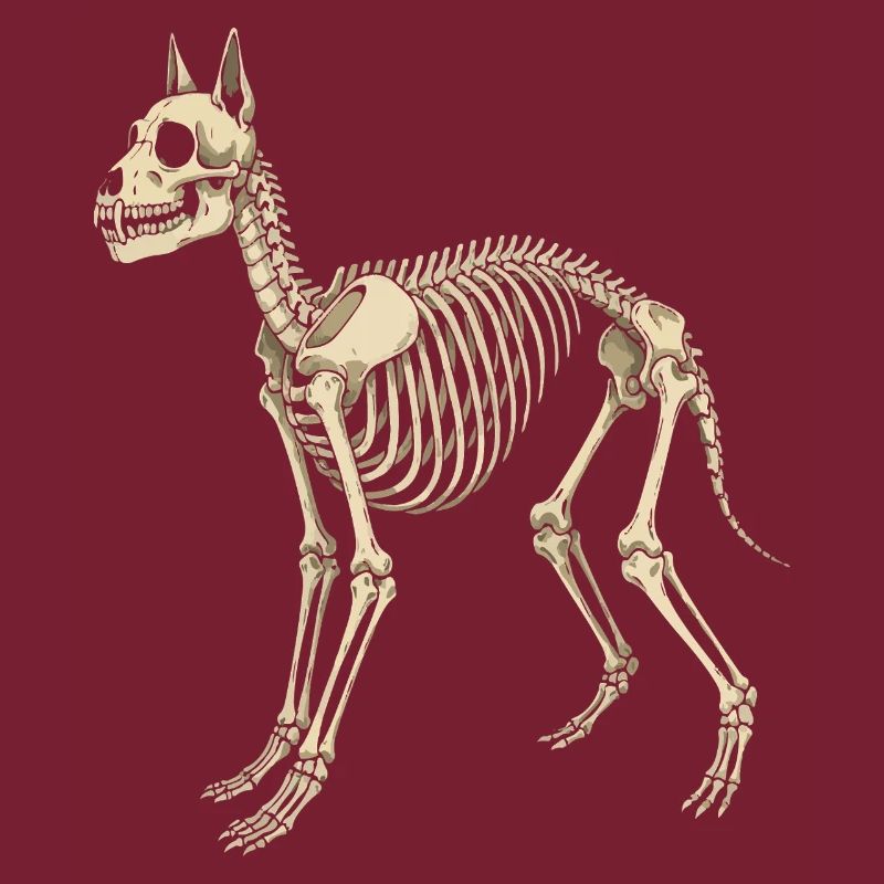 Canine Skeleton Blueprint