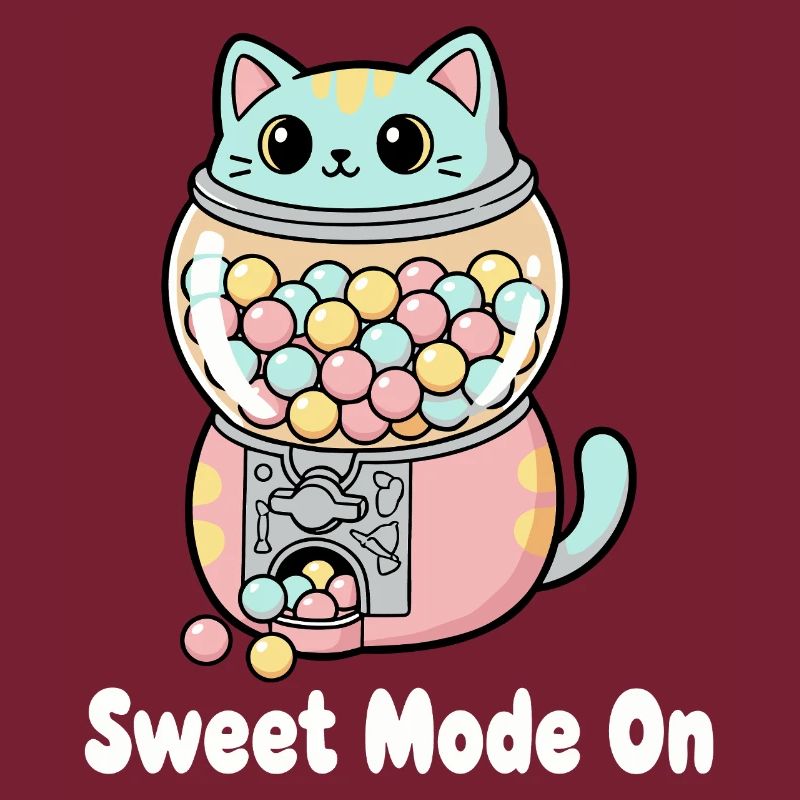Pastel Cat Gumball Machine