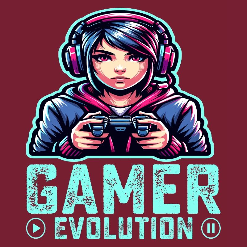 Die Evolution eines Gamers, cooles Gaming-Design