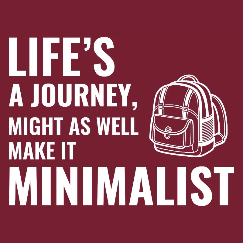 Life's a Journey Make It Minimalist GIS Backpack
