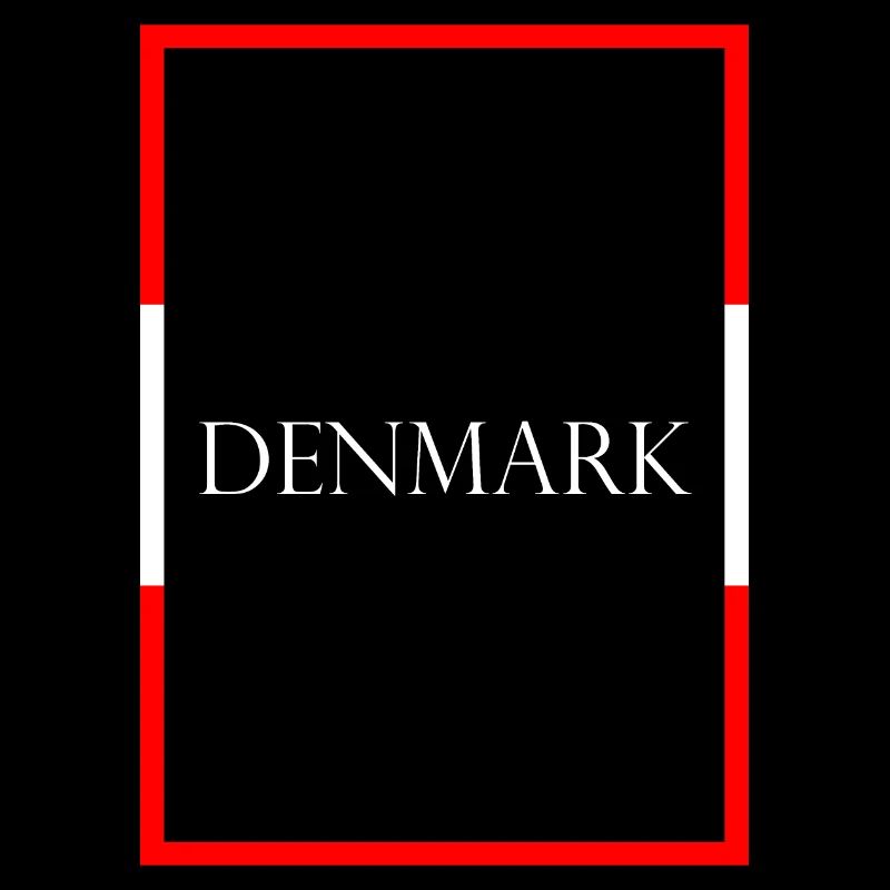Denmark Denmark, Statement lettering with flag