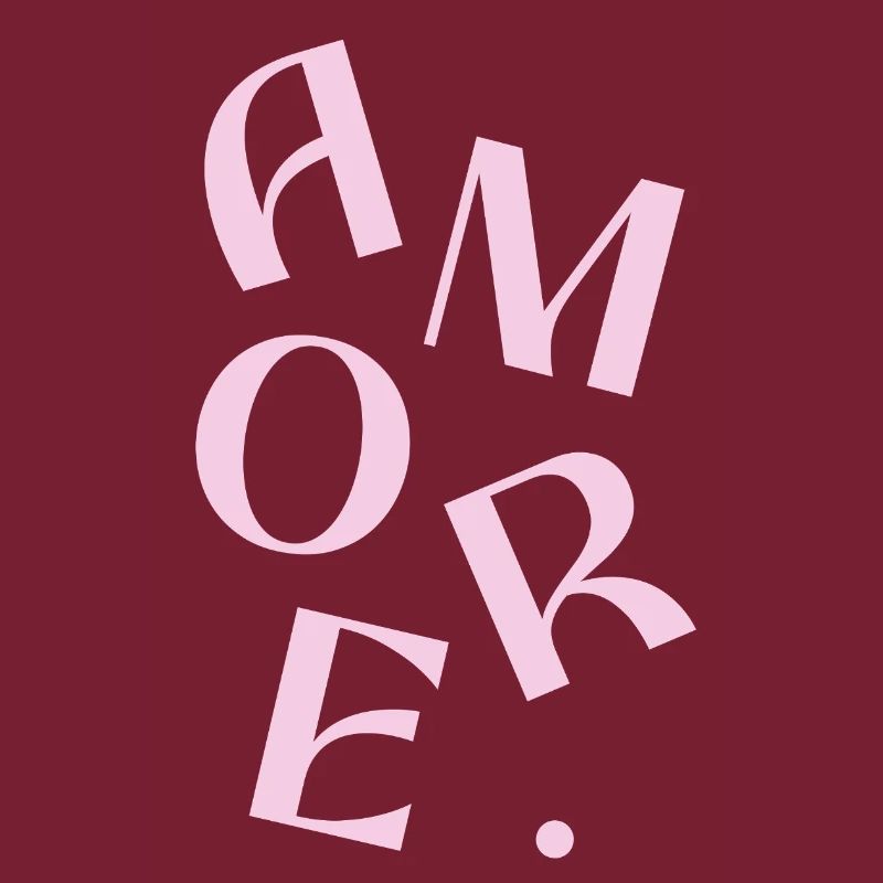 Amore Pink Typography Fragment