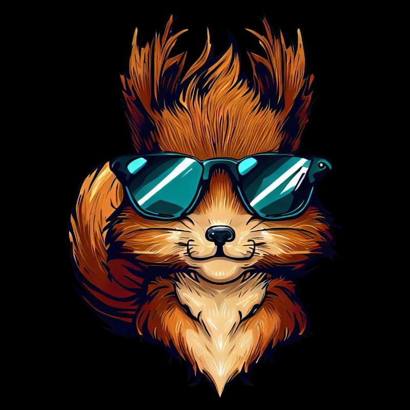 Cool Squirrel - Squirrel with sunglasses