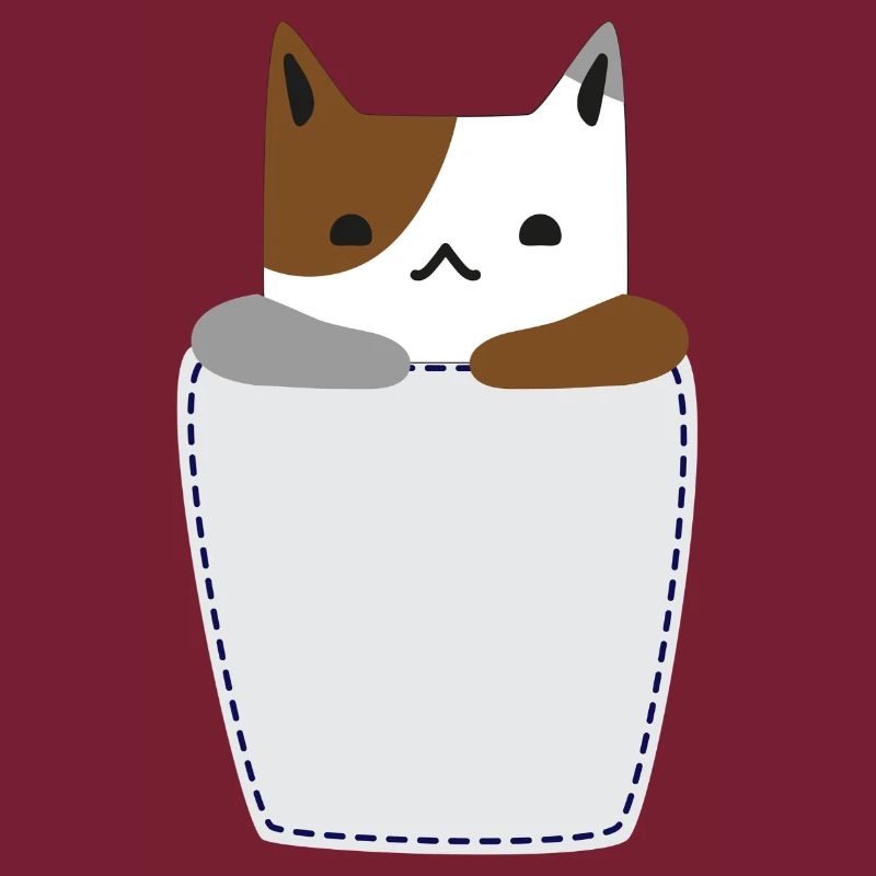 Brusttasche mit Katze
