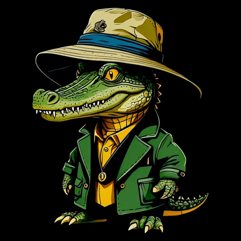 Krokodil Bucket-Hat