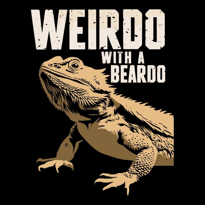 Bizarre avec une barbe