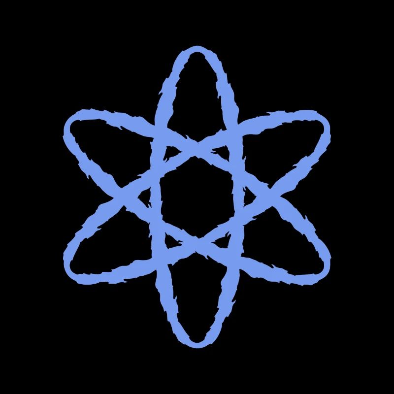 Atom symbol nuclear power