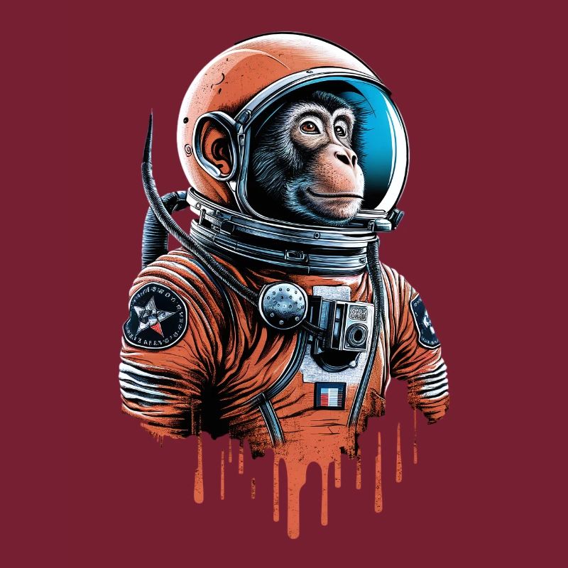 Space monkey explores the universe