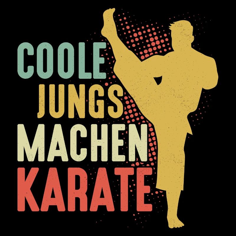 Coole Jungs machen Karate Training Kampfsport