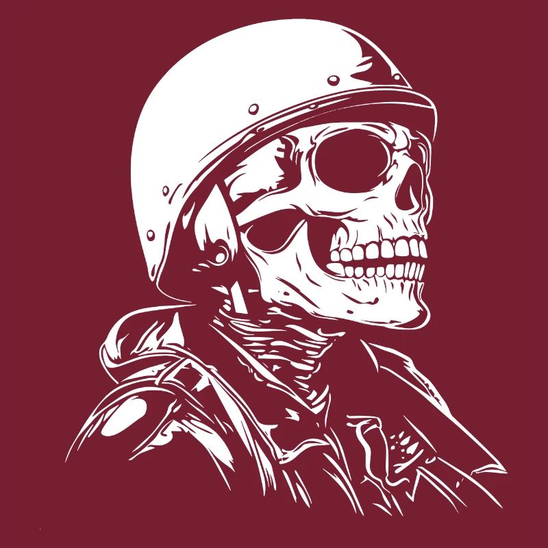 Biker Skull Motorcycle Gift