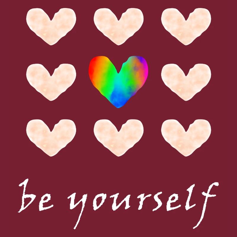 Sei du selbst - Regenbogenfarben