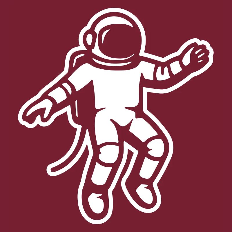 astronaut floating freely in space, captured mid-s