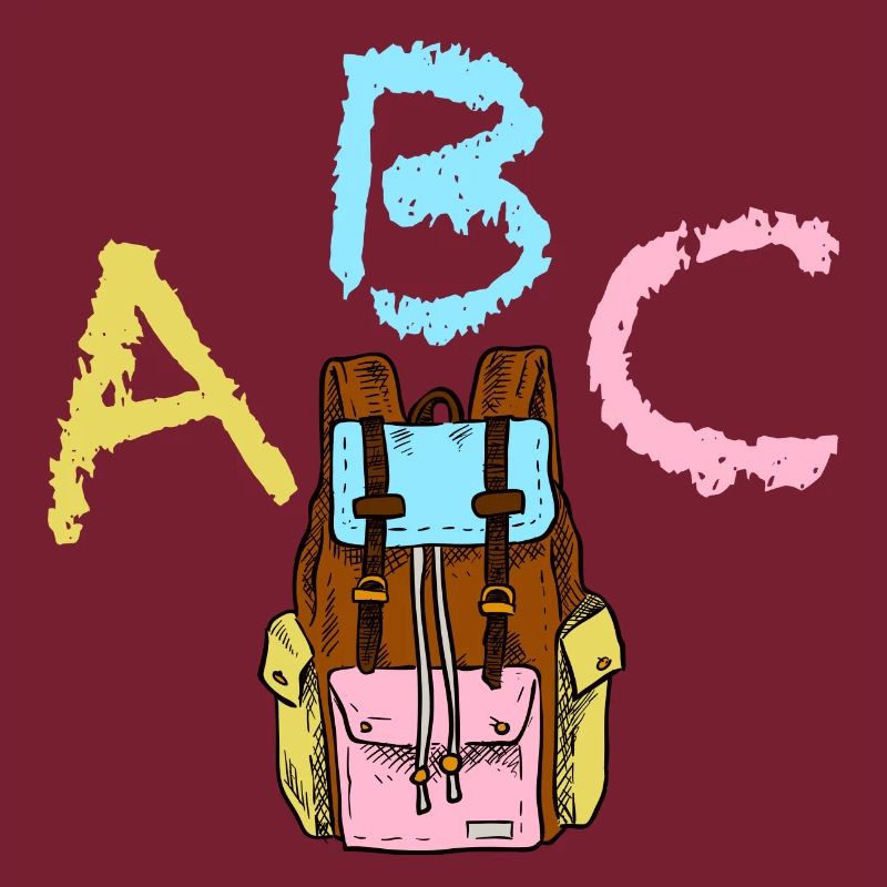 ABC with backpack