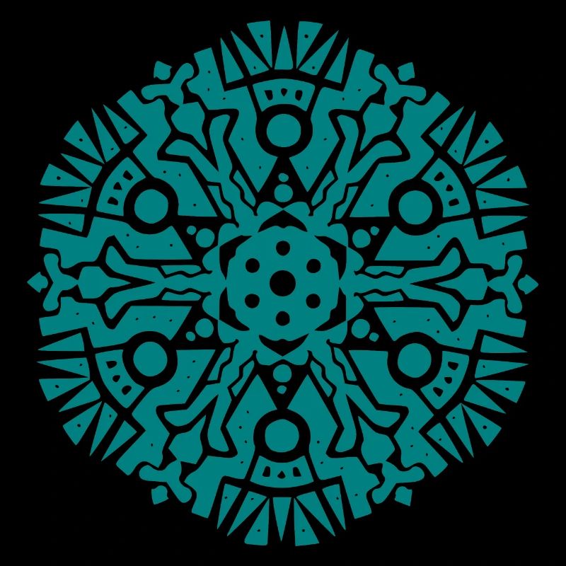 Modèle Mandala Maya