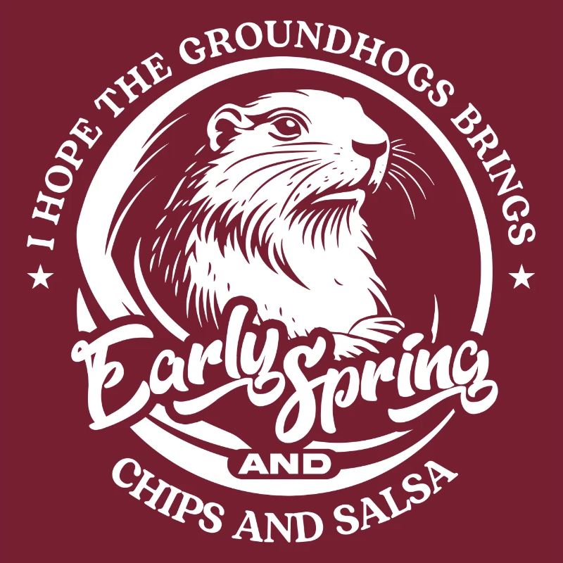 Groundhog's Wish for Early Spring and Chips and