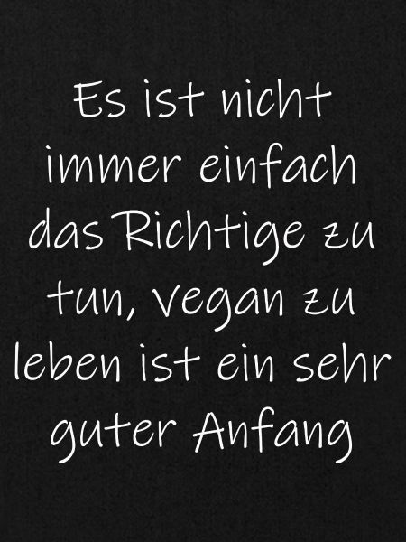 veganer Spruch
