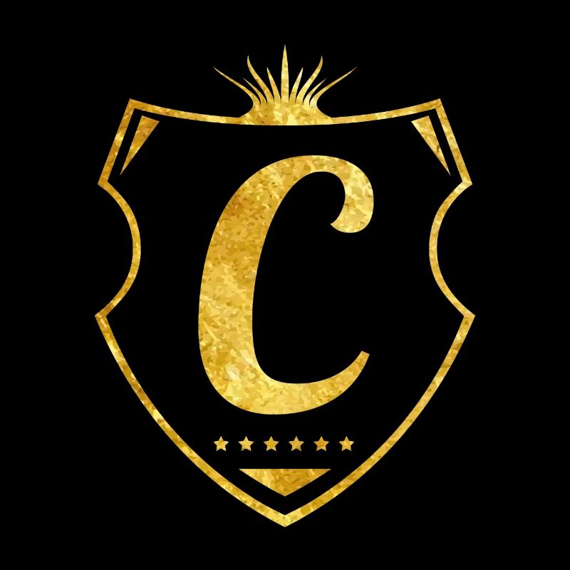 c buchstabe gold